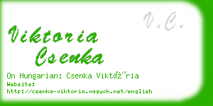 viktoria csenka business card